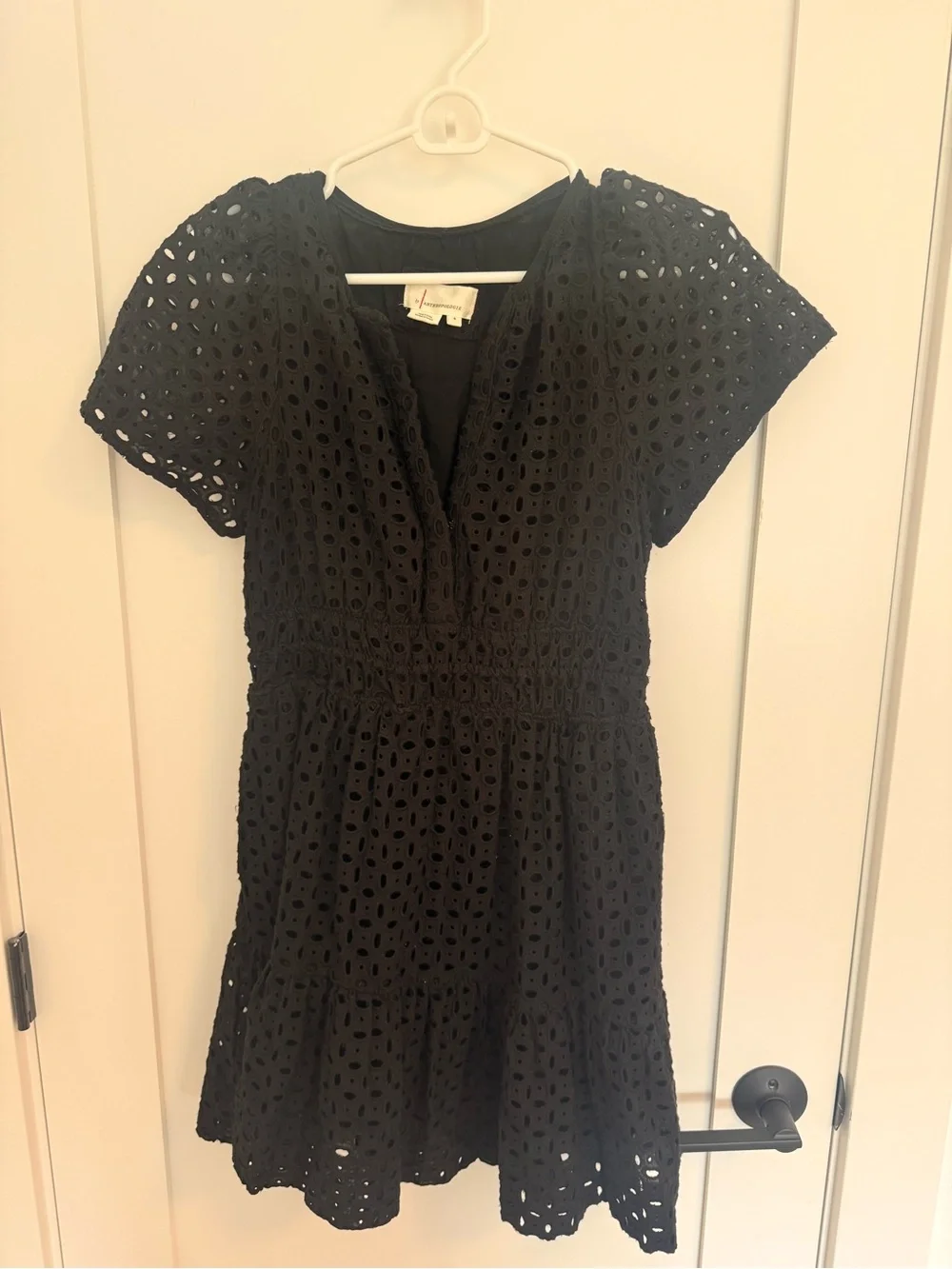 Anthropolgie Somerset Mini Dress - Black Eyelet